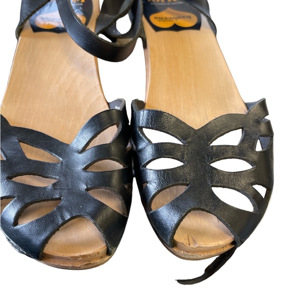 Toffel Swedish Hasbeen Clogs Wooden Sandals - Picture 3 of 15